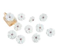 BFLCWSTD Flores de Tela Mini Flores Artificiales de Margarita Rosa for el hogar, Boda, Bricolaje, Planta Falsa, Corona navideña, Tocado(Color 2,50pieces)