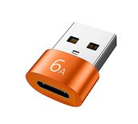 BFLKY Adaptador OTG tipo C a USB compatible con transferencia de datos de carga de energía, 6 A, USB C hembra a USB macho