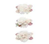 BFNAAgirl de pinzas para el pelo con diseño de flores para bebé, accesorios exquisitos para el cabello, pinzas de cocodrilo para bebés, adolescentes, niños, regalo de 3 piezas