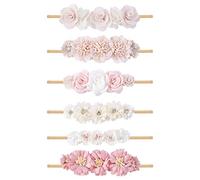 BFNAAgirl Diademas elásticas de nailon para niña, 6 unidades, accesorios para el cabello, regalo para recién nacidos y niños pequeños