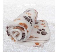 BFNDSSEOU Colchón de Perro Colchón de Entrenamiento de Perro Dog Cat Blanket Coral Fleece Multicolor Multiple Sizes Pack of 2(Beige,M 104x76cm)