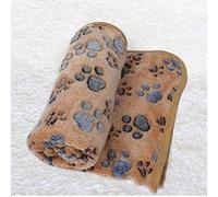 BFNDSSEOU Colchón de Perro Colchón de Entrenamiento de Perro Dog Cat Blanket Coral Fleece Multicolor Multiple Sizes Pack of 2(Coffee,M 104x76cm)