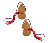 BFNDSSEOU Piezas de Calabaza, artesanía China, decoración de Calabaza China Coche Colgante Decoración Caqui 12X7X7CM 2 Piezas