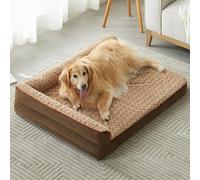 BFPETHOME Camas ortopédicas para perros grandes, sofá cama impermeable para perros con funda extraíble lavable, cama grande para mascotas con forro impermeable y parte inferior antideslizante, cama