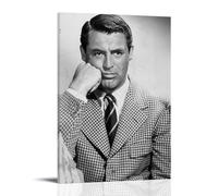 BFQMBKJUQ Cary Grant - Póster decorativo de pintura a prueba de humedad, resistente a la decoloración, resistente al agua, decoración del hogar, tienda, 40 x 60 cm, estilo marco