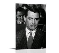 BFQMBKJUQ Cary Grant - Póster decorativo de pintura a prueba de humedad, resistente a la decoloración, resistente al agua, decoración del hogar, tienda, 50 x 75 cm, estilo marco