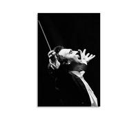 BFQMBKJUQ Claudio Abbado - Póster decorativo de pintura a prueba de humedad, resistente a la decoloración, resistente al agua, decoración del hogar, tienda, 50 x 75 cm, estilo sin marco
