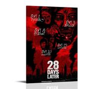 BFQMBKJUQ John Murphy 28 Days Later Póster decorativo de pintura a prueba de humedad resistente a la decoloración, regalos artísticos impermeables para decoración del hogar, tienda, 50 x 75 cm, estilo