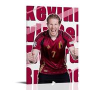 BFQMBKJUQ Kevin De Bruyne - Póster decorativo de pintura a prueba de humedad, resistente a la decoloración, resistente al agua, decoración del hogar, tienda, 60 x 90 cm, estilo marco