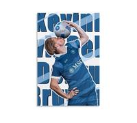 BFQMBKJUQ Kevin De Bruyne - Póster decorativo de pintura a prueba de humedad, resistente a la decoloración, resistente al agua, decoración del hogar, tienda, 20 x 30 cm, estilo sin marco