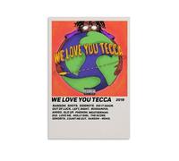 BFQMBKJUQ Lil Tecca - Póster decorativo con texto en inglés «We Love You», a prueba de humedad, resistente a la decoloración, resistente a la decoloración, impermeable, decoración del hogar, tienda