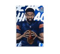 BFQMBKJUQ Póster decorativo de Caleb Williams, a prueba de humedad, resistente a la decoloración, resistente al agua, para decoración del hogar, tienda, 40 x 60 cm, estilo sin marco