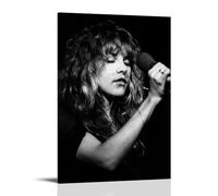 BFQMBKJUQ Stevie Nicks - Póster decorativo de pintura a prueba de humedad, resistente a la decoloración, resistente al agua, decoración del hogar, tienda, 50 x 75 cm, estilo marco