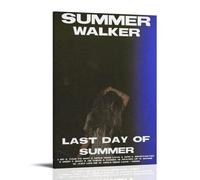 BFQMBKJUQ Summer Walker - Póster decorativo para el último día de verano, a prueba de humedad, resistente a la decoloración, resistente al agua, decoración del hogar, tienda, 60 x 90 cm, estilo marco