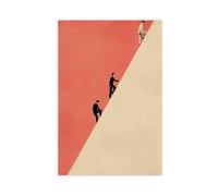 BFTIUTG Desafiando lo imposible: lienzo minimalista abstracto surrealismo para decoración de pared, pinturas para sala de estar, dormitorio, decoración de 24 x 36 pulgadas (60 x 90 cm)