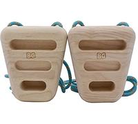 BG Climbing - Multipresa de Madera Robusta para Escalada - Hangboard portátil Ideal para Entrenamiento intensivo de Fuerza de Dedos y tracciones (2 Pieces)