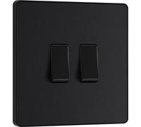 BG Electrical Evolve - Interruptor de luz, 2G doble