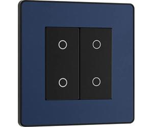 BG Electrical Evolve - Interruptor regulador de intensidad de doble tacto, maestro de 2 vías