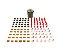 BG Expansions Pack para Grand Austria Hotel - 121 Piezas | Accesorios Premium para Juegos de Mesa | Tokens de Café, Tarta, Strudel, Vino | Cubo de Basura para Dados y más