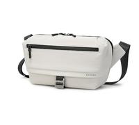BG FUTURE AESTHETICS Bolsa de hombro impermeable para hombre, ahorra espacio, ligera, diaria, viajes, deportes al aire libre, Blanco