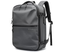 BG FUTURE AESTHETICS Mochila de viaje para hombre, impermeable, ligera, para laptop para negocios y trabajo, mochila antirrobo para hombres y mujeres, gris, L