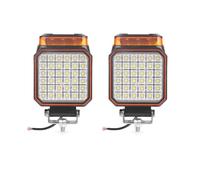 BGADYWEUA Bombilla para coche 25W 4 Pulgadas LED 12V 24V | Kit de Luces LED de Repuesto Punto Inundación Señal Baliza Luz Advertencia Flash Para Excavadora Campo A Través
