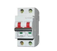 BGAZA 1 unid/Lote 2P DC Mini Interruptor aislador ICU 6KA DC500V MCB energía Solar Pv Interruptor de CC Solar Controlador de CC disyuntor de CC(16a)