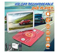 BGAZA 14 Inch Portable DVD Player Rotatable Screen Multi Media DVD for Game TELEVISOR Function Support MP3 MP4 VCD CD Player for Home and Car(Rot)