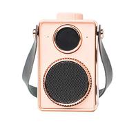 BGAZA Altavoz portátil Vintage pequeño inalámbrico Bluetooth al Aire Libre Retro Bluetooth Altavoz (Rosa)