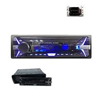 BGAZA Car Stereo Audio Radio Bluetooth Newest FM Am TF/USB 3.5" Aux-In 1 DIN 12V Detachable Panel Car MP3 Player In-Dash