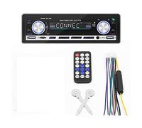 BGAZA Coche de Radio 1 DIN Bluetooth estéreo Auto Mp3 Jugador FM Kit de Manos Libres del Receptor con Control Remoto Aux/USB/TF Tarjeta en el Tablero 12pin