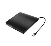 BGAZA Externo USB 3.0 Alta Velocidad DL DVD RW Quemador CD Escritor Delgado portátil óptico