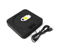 BGAZA Música portátil CD Player Bluetooth-Compatible en la Pared de Escritorio Smart Smart DVD Player Control Remoto Altavoz Hi-Fi FM Radio USB MP3(Black US Plug)