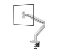 BGBVVV Brazo de resorte de Gas, soporte de Monitor de escritorio con pantalla de arco curvo de 22-40 pulgadas, rotación de 360, brazo de montaje de Monitor de 3-15kg con puerto USB 3,0(Silver Grey)