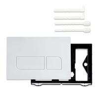 BGDIEAKIN Placa de actuador de Descarga Doble for GE-Berit Sigma 01-50 UP300 UP320, cisternas Ocultas for Inodoro, Panel de Descarga for Tanques de Montaje en Pared, 1 Uds.(White)