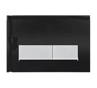 BGDIEAKIN Placa de botón de Descarga Doble Compatible con Panel Negro de Las Series for GE-Berit Sigma 20 01 30 UP300 y UP320 con Piezas de Tanque de Inodoro Ocultas