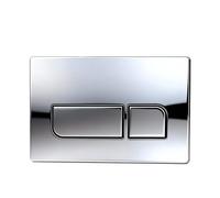 BGDIEAKIN Placa de Descarga Doble for GE-BERI-T Sigma 01/08/ 20/30/ 50/60, Panel de Descarga de Tanque de Inodoro Samba for Up300 UP720 UP320, 246x164mm(Chrome Plated)