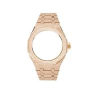 BGFFDSZ Accesorios metálicos compatibles con el reloj Casio Farmhouse Oak GM-2100 caja personalizada en oro esmerilado y juego especial de acero inoxidable(B RG case strap set)