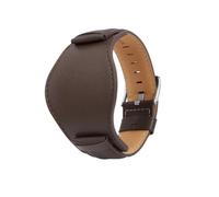 BGFFDSZ Compatible con Fossil Panerai, un reloj de cuero base y correa piel vacuno for hombre, 22 mm 24(Brown steel,22mm)