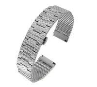 BGFFDSZ Correa de acero inoxidable macizo compatible con Citizen 8037, 8031, CB5848, 8040, Breitling, IWC, Longines, 22 mm, pulsera plateada.(Silver,23mm)