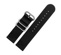 BGFFDSZ Correa de nailon de 24 mm compatible con Suunto9 Spartan Sport HR, correa de lona universal for hombre, Baro Traverse, 18 mm, 20 mm, 22 mm y 26 mm.(Black sk,20mm)