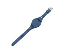 BGFFDSZ Correa de piel de becerro de primera capa compatible con Fossil ES4113 ES3625 ES3616 ES3838 ES4114, serie for mujer, correa de reloj de cuero genuino de 18 mm.(Dark Blue,18mm Gold-K1)