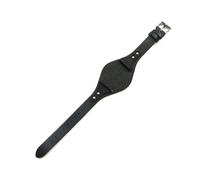 BGFFDSZ Correa de piel de becerro de primera capa compatible con Fossil ES4113 ES3625 ES3616 ES3838 ES4114, serie for mujer, correa de reloj de cuero genuino de 18 mm.(Litchi Black,18mm Silver-K1)