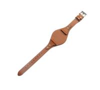 BGFFDSZ Correa de piel de becerro de primera capa compatible con Fossil ES4113 ES3625 ES3616 ES3838 ES4114, serie for mujer, correa de reloj de cuero genuino de 18 mm.(Brown,18mm Gold-K1)