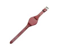 BGFFDSZ Correa de piel de becerro de primera capa compatible con Fossil ES4113 ES3625 ES3616 ES3838 ES4114, serie for mujer, correa de reloj de cuero genuino de 18 mm.(Red,18mm Gold-K1)