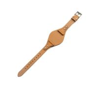 BGFFDSZ Correa de piel de becerro de primera capa compatible con Fossil ES4113 ES3625 ES3616 ES3838 ES4114, serie for mujer, correa de reloj de cuero genuino de 18 mm.(Light Brown,18mm Silver-K1)