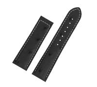 BGFFDSZ Correa de piel vacuno compatible con el reloj Hamilton Khaki Aviation Classic Series for hombre, 20 mm o 22, color negro marrón, hebilla plegable(06-Black no Clasp,20mm)