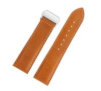 BGFFDSZ Correa de piel vacuno compatible con el reloj Hamilton Khaki Aviation Classic Series for hombre, 20 mm o 22, color negro marrón, hebilla plegable(02-Brown steel,22mm)