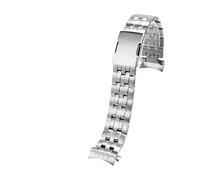 BGFFDSZ Correa de reloj de acero inoxidable de precisión for hombre Casio EDIFICE Series EQW-M710, con extremo curvo, de 22 mm.(Silver)