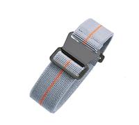 BGFFDSZ Correa de reloj elástica de nailon estilo paracaídas del ejército francés de los años 60, compatible con Seiko Water Ghost Tudor (18 mm, 20 mm y 22 mm).(L-gray orange-Black,22mm)